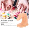 50pcs Nailed False Fingers Practice Fingers for Hand Nail Art Training Display Decoration