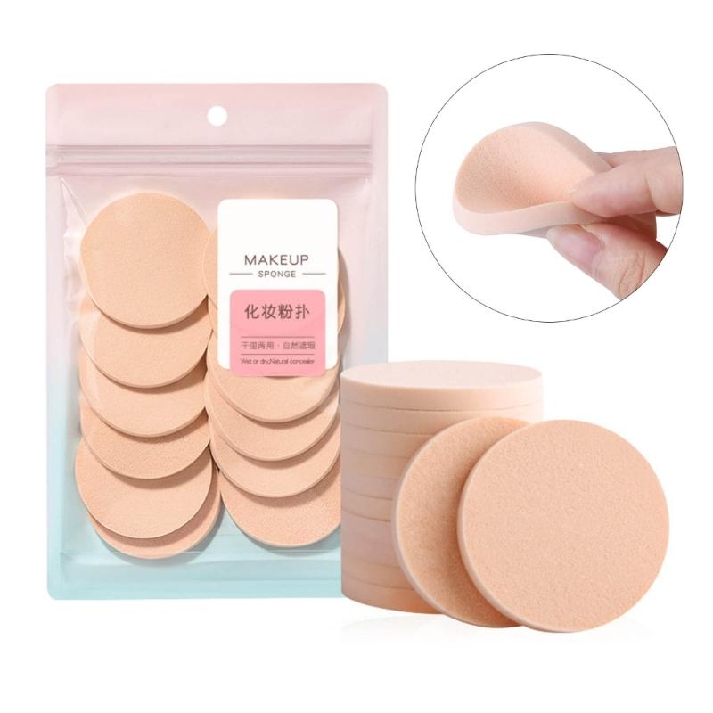 12Pcs Face Sponges Set Soft Makeup Blending Puff For Cosmetic Application Soft Foam Puff Face Cleansing Pads