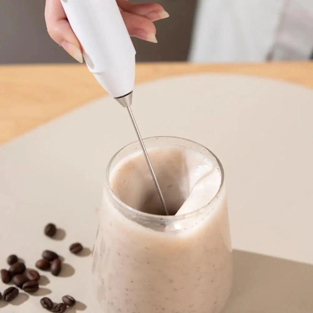 Stainless Steel Mixer Head Electric Milk Frother Handheld Coffee Mixer  Coffee Making