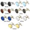 High Quality Round Plain Wedding Stylish Mens Cufflinks Apparel Clothes Buttons Shirt Cuff Links