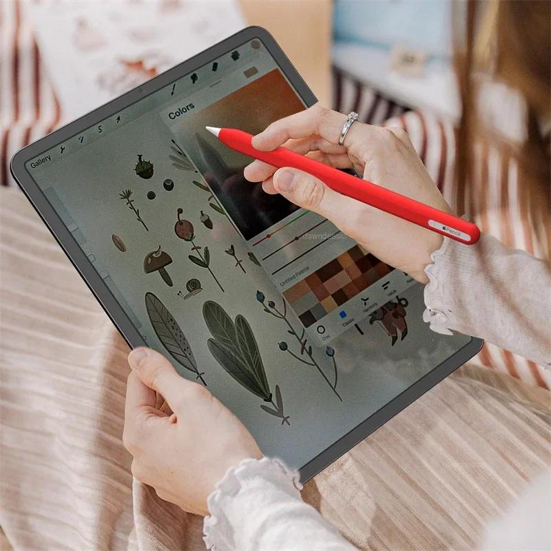 For Apple Pencil USB C Silicone Protective Cover for IPad Air Ipad Mini Ipad Pro12.9 Tablet Pen Case Type-C Pen Cil Anti-fall