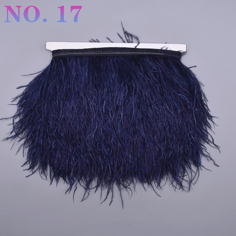 10 metrů barevná stuha z pštrosího peří 8-10 cm páska ozdoby šití kostým pštrosí peří ozdoba třásně sukně oblečení DIY dekor