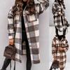 Women's Vintage Casual Autumn Winter Long Sleeve POLO Neck Jackets & Coats