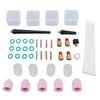 38Pcs TIG Gas Lens Kit Glass Cup Back Cup O Ring Gasket Plasma Cutter Torch Consumables for WP9 20