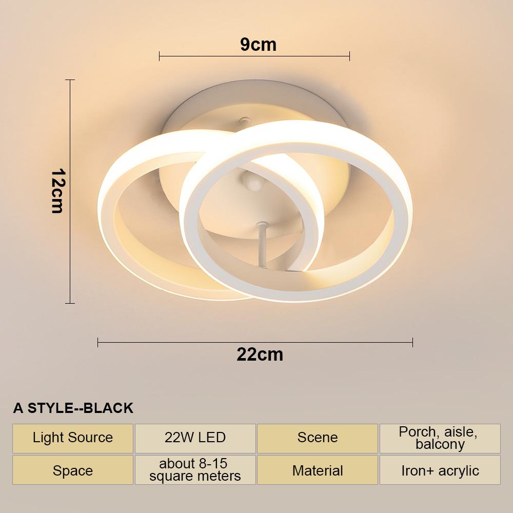 Luminária de Teto LED para Casa Estilo Moderno Luminária de Teto Luz de Quarto Instalação na Superfície Luminária de Sala de Jantar AC 85V-265V