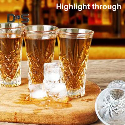 1/2/4Pcs Shot Glasses 60ml Tequila Glasses Heavy Base Cordial Glasses for Whiskey Vodka Cordials Espresso Desserts Liqueur Shots Glasses for Home Bar