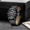 Watch with Date Waterproof Quartz Stylish and Simple Suitable for Casual and Leather Ranking Brand Men's Stopwatch, Display, Movement, Design, Wear,