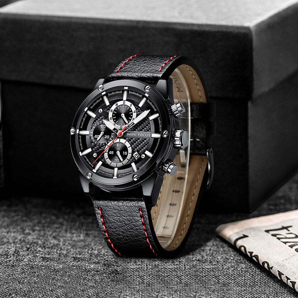 Watch with Date Waterproof Quartz Stylish and Simple Suitable for Casual and Leather Ranking Brand Men's Stopwatch, Display, Movement, Design, Wear,