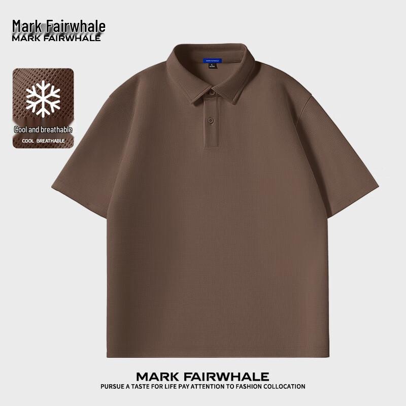 Mark Fairwhale Men's Waffle-Weave Anti-Wrinkle Short Sleeve Top