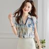 Srcr Women's 100% Mulberry Silk Crepe Shirt