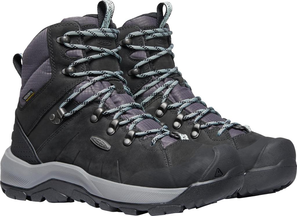 KEEN REVEL IV MID POLAR Winter Leisure Boots US Women's Trekking/Outdoor (Current Model), Black/Harbor Gray, 6.5 (23.5 cm)