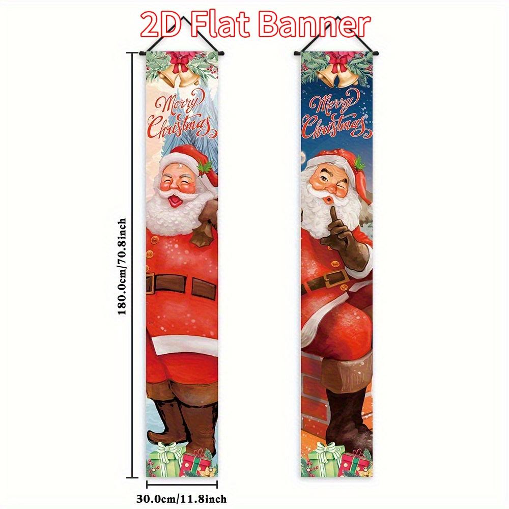 2pcs Christmas & Halloween Calligraphy Photo Booth Large Door Couplet