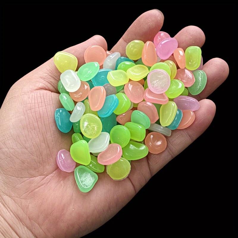 100/500 Pcs/bag, Luminous Stone, Landscape Flower Pot And Fish Tank Beautification Decorative Stone (0.31 * 0.39 Inches)