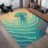 Ocean Beach Animal Carpet Mat Rug Home Decoration Living Room Bedroom Manta Ray Turtle Sea Pattern Non Slip Soft Floor Mat