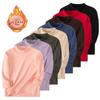 Children's Mid-collar Bottoming Shirt in Autumn and Winter Solid Color Joker Girls' Long Sleeve T-shirt Boys' Casual S
