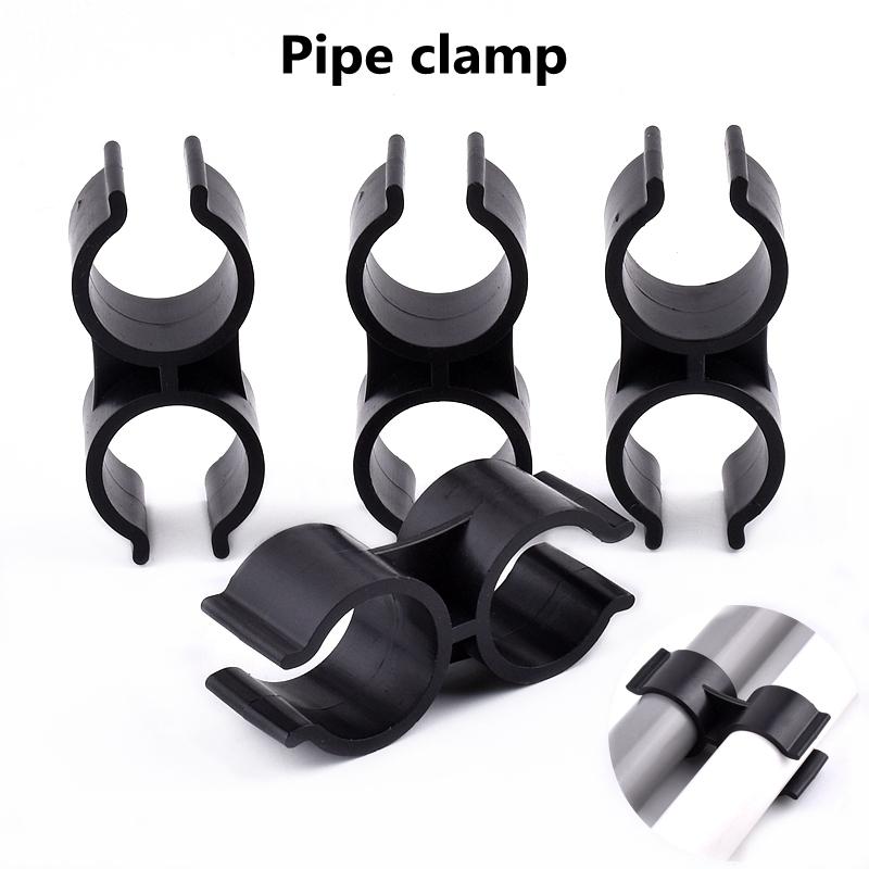 3~20PCS 20mm 25mm 32mm Type H Pipe Clamps Aquarium Fish Tank Fitting Agricultural Irrigation Water Pipe Support Double U Type