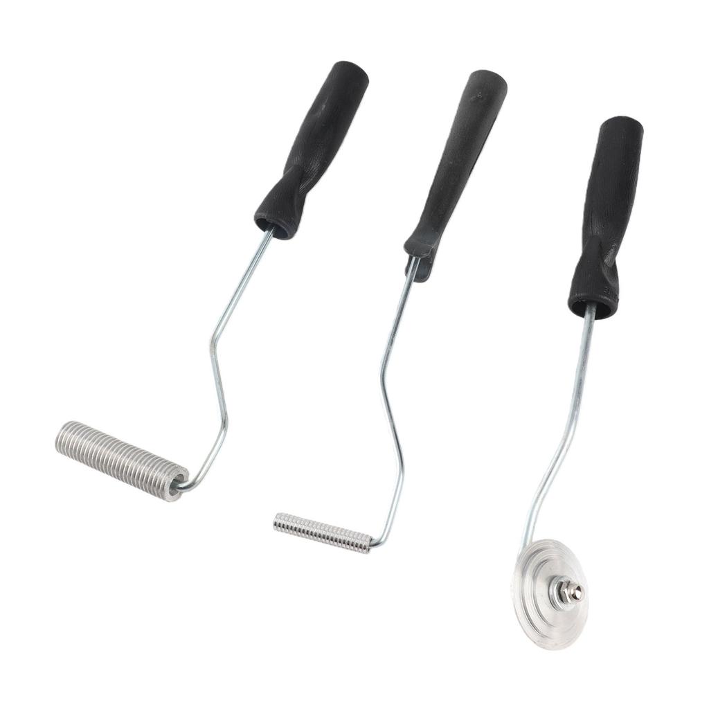 Fiberglass Roller Tool Kit 3 Pcs Bubble Paddle Tool Fiberglass Resin Laminating Bubble Roller for Mold Composite Project