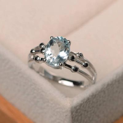Jewelry Wedding Rings Birthstone Exquisite Ring Charming Engagement 12 Birthday Stone Girl Gift Gemstone