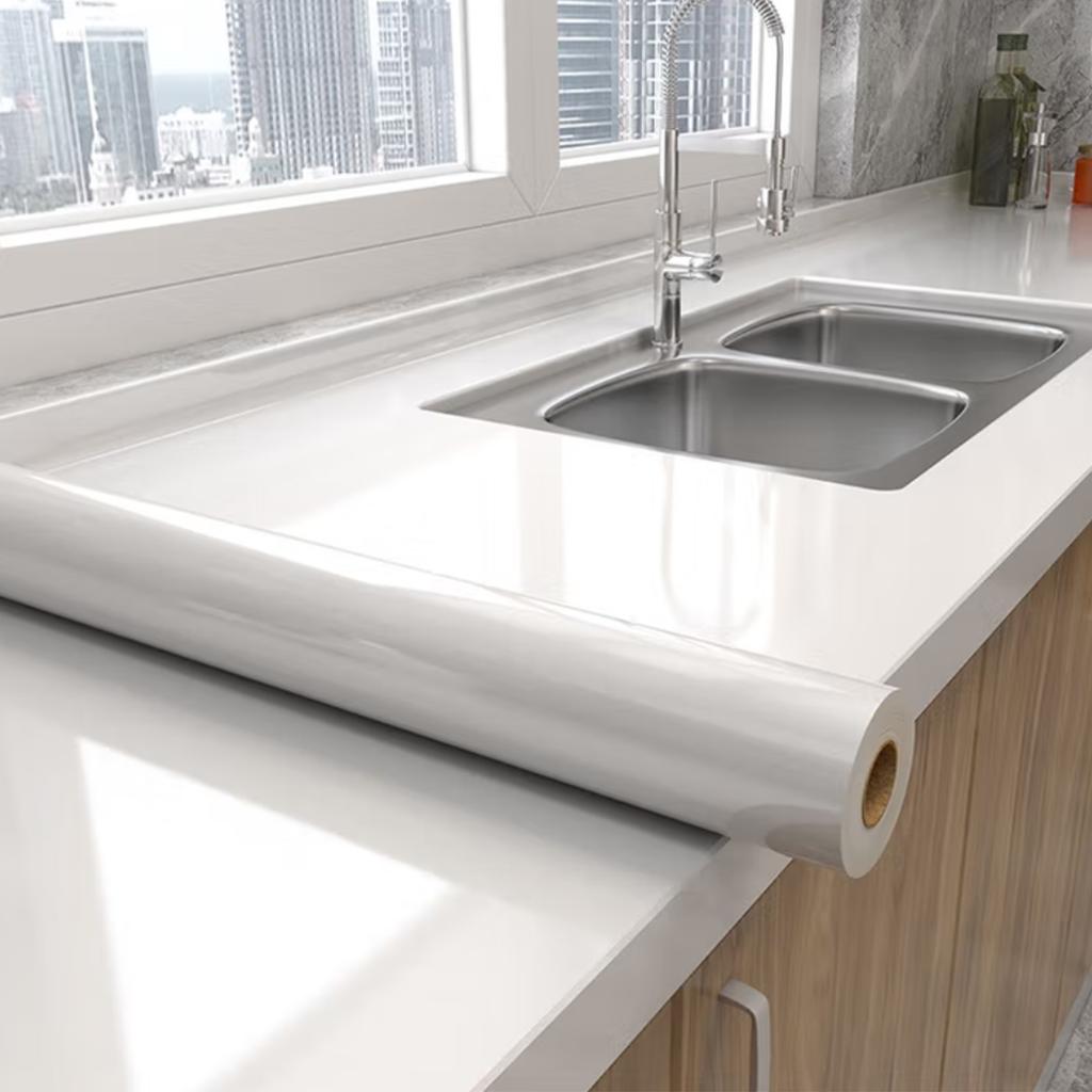 DIY Dekorfolie PVC Selbstklebende Tapete Möbel Renovierungsaufkleber Küchenschrank Wasserdichte Tapete