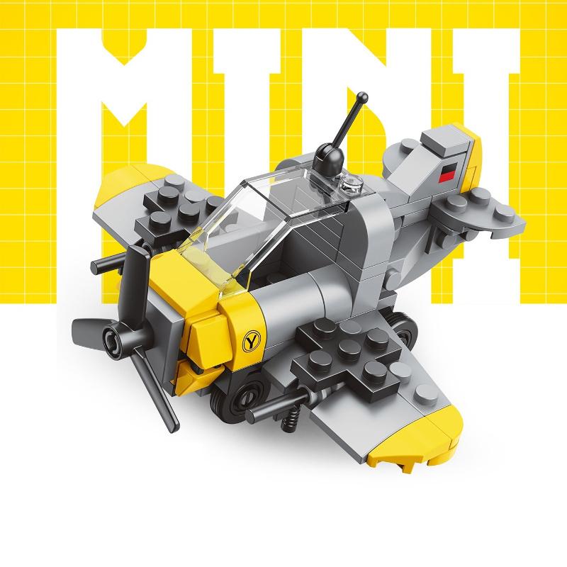 Spring Powered Compact Size High-Standard Building-Set First-Class Assembly-Bricks Premium-Quality Combat Premium-Quality Aircraft Armored