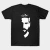 Herren Schwarzes T-Shirt mit Aufdruck Lionel Messi No-Cut Transferpapier Druck Baumwoll-T-Shirt