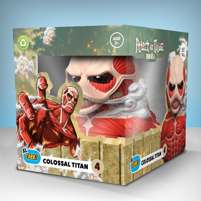 TUBBZ XL: Attack on Titan - Colossal Titan Cosplay Rubber Duck Collection Figure (XL, 10 inches)