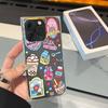 Clear Square Back Tube Case Protection For iPhone 14 Pro Max 12 13 16 ProMax 15 Plus 11 Anti-Oxygen,Milk Tea Pattern Casing