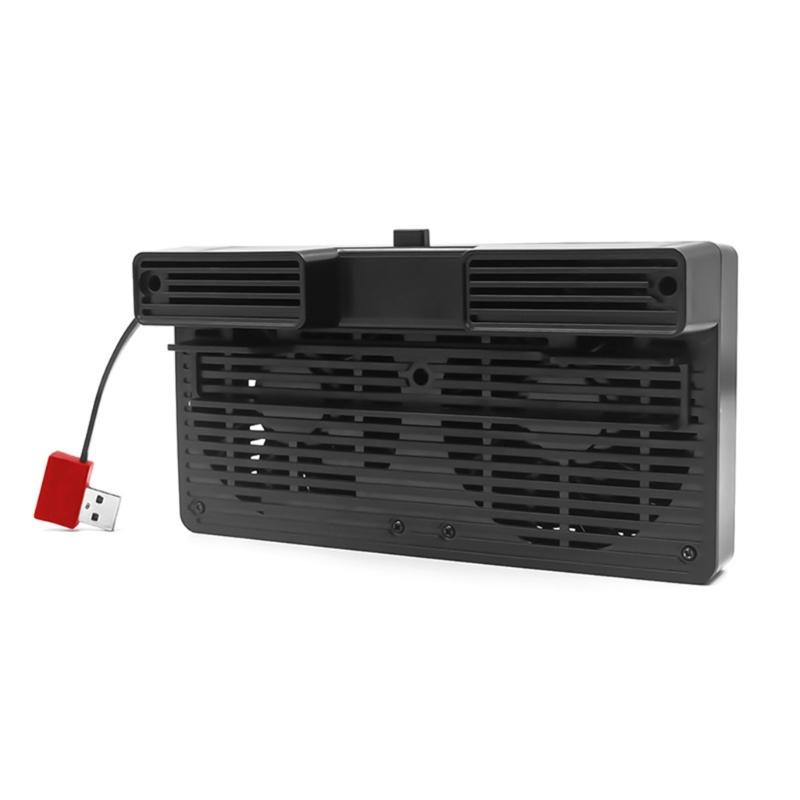 Console Cooling Fan Stand USB Docking Base with Build-in Cooling Fan Enhances Heat Dissipation for Host