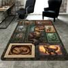 Dinosaur Collection Pattern Rug Floor Mat for Living Room or Bedroom Soft and Comfortable Carpet a Gift for Birthday and Holiday.