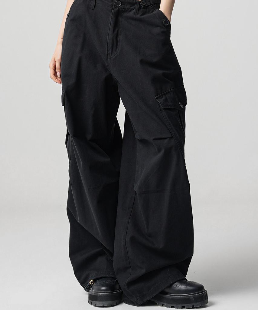 AVANDRESS Enter Wide Cargo Cotton Pants - 6Col (A Type)
