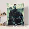 1pc The Matrix Flannel Throw Blanket - HD Printed Lightweight Soft Warm All-Season Blanket for Sofa, Bed, Travel, Camping 009