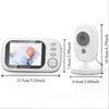 3.5 Inch Baby Nanny Security Camera Auto Night Vision Video Surveillance Cam  Motion Detection