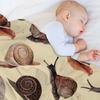 A Slew of Snails Throw Blanket Sleeping Bag Luxury Brand Vintage Luxury St Blankets