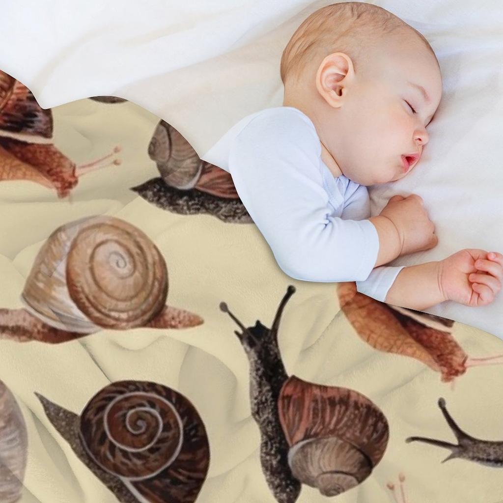 A Slew of Snails Throw Blanket Sleeping Bag Luxury Brand Vintage Luxury St Blankets