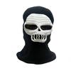 Handmade Crochet Ghost Face Hat Halloween Funny Skull Glow In Dark Beanie Unisex Warm Winter