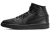 1 Mid Black Schlangenleder Damen BQ6472-010