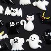 Pumpkin Ghost Skull Witch Hat Flat Back Cabochon Art Supply Decoration