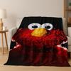 3D S-Sesame Cartoon Art Flannel Blanket,Cozy Soft Throw Blanket for Home Bedroom Bed Sofa Picnic Office Cover Gift Kids