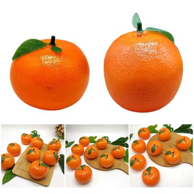 Pack of 6 Artificial Orange Plastic Fruit Supplies Fake Fruit Model for Home Tables Decorations Safe and Easy To Clean