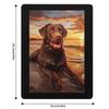 Chocolate Lab Throw Blanket Warm Comfortable Blanket Gift for Parents Friends
