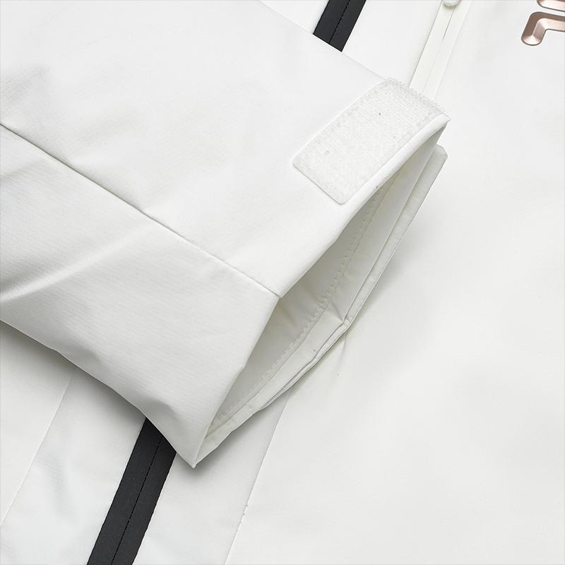 Fila Warm Versatile Hooded Long Sleeve Down Jacket Women Outerwear White-Jade A11W446907F-WT