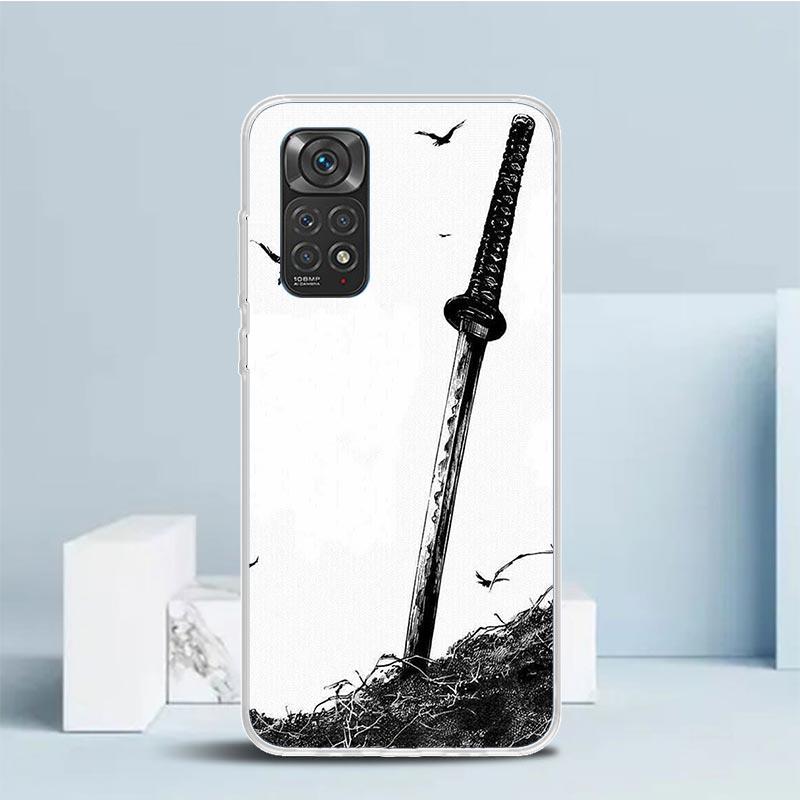 Rurouni Kenshin Anime Phone Case For Xiaomi Redmi Note 15 14 14S 13 12S 12 Pro Plus 11S 11 11T 11E 10S 10 + Soft TPU Back Cover