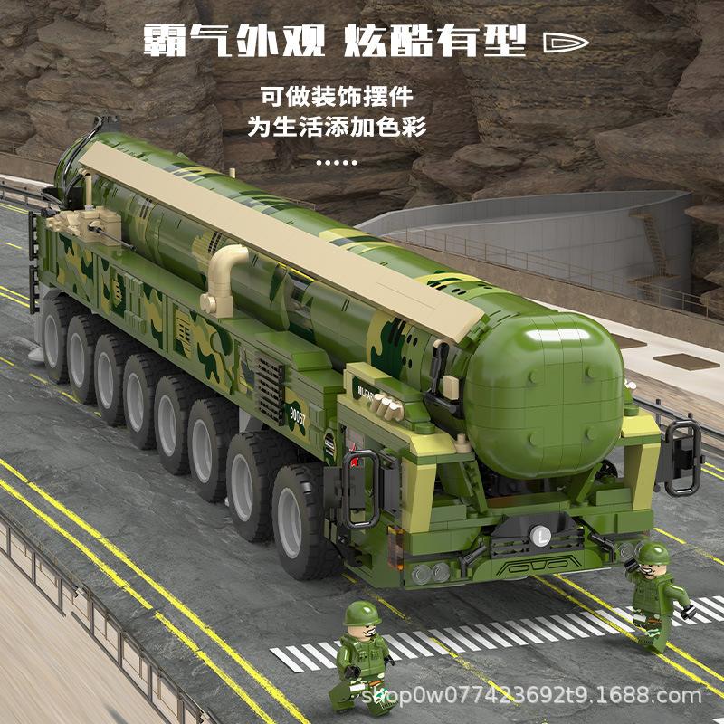 IN STOCK 90067 MOC Creative RC Military Missile Car Building Blocks Bricks Assembling Model Children's Toys Birthday Gift Set