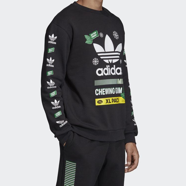 Adidas Originals Snowflake Pullover Crewneck Sweatshirt Men Tops Black FP7705