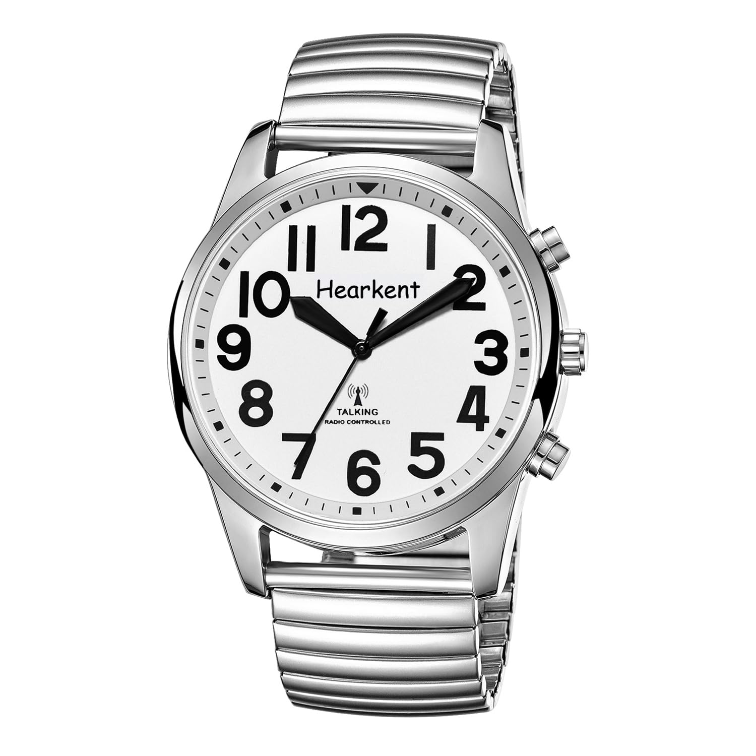 

Hearkent Jumbo Number Talking Fashionable Simple Wristwatch for Visually or Easy to Accurate Time Japanese Voice Broadcast Clock, Watch,