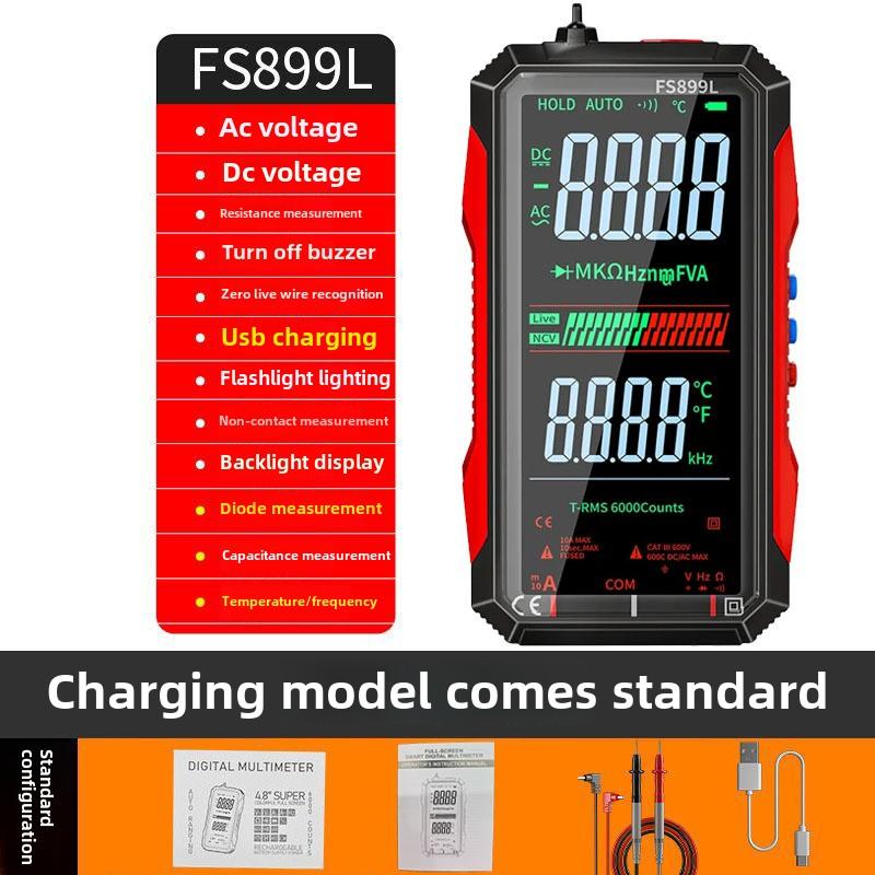 

Високоточний інтелектуальний цифровий мультиметр з великим екраном English Manual