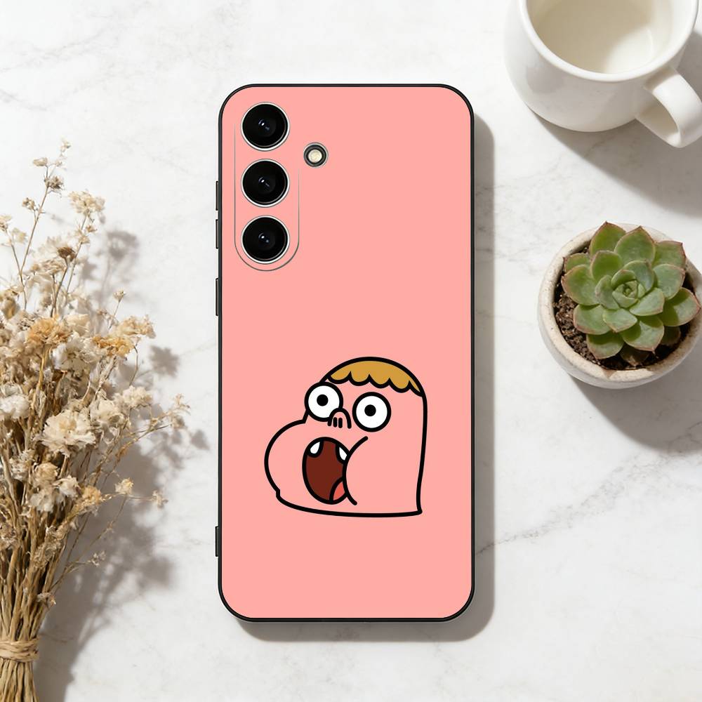 

Sassy cartoon C-Clarences Phone Case For Samsung Galaxy A73,A72,A71,A70,A53,A52,A51,Soft Silicone Black Cover Samsung a52