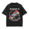 Artemis Ii Space Rocket Launch Mission To The Moon Artemis T Shirt  Short Sleeve Y2k Retro Tshirt Cotton Oversized Top Tees