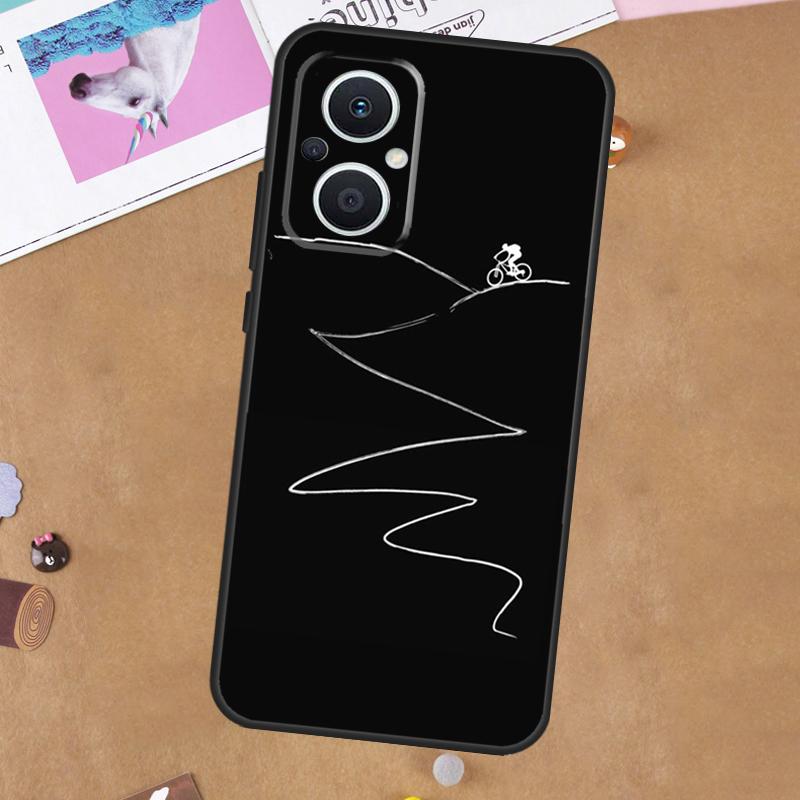MTB Mountain Bike Cycling Bicycle Case For OPPO Reno 8T 4Z 5Z 11F 8 10 11 Pro 5 6 7 Lite OPPO Find X6 Pro X2 X3 X5 Lite Cover