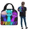 All My Sprunki Toys Game Insulated Lunch Bag for Women Kids Portable Food Boxes Thermal Lunch Box Tote